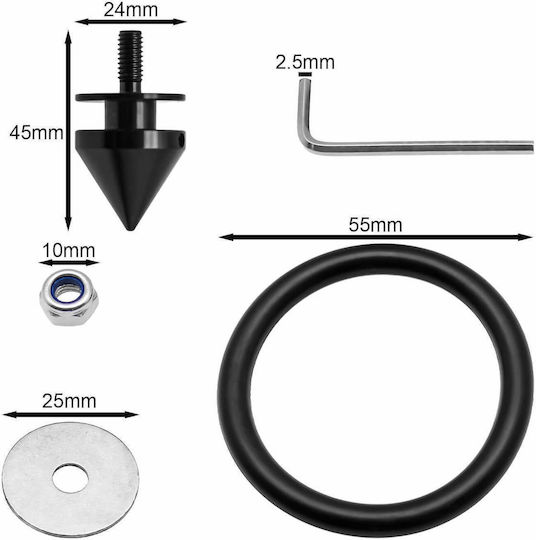Clipsuri De Fixare Bara De Protecție Negre 4 Bucăți Hw-0015
