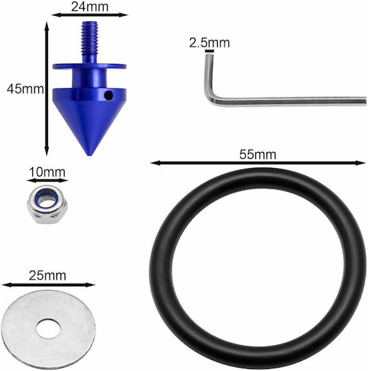 Bumper Retaining Clips Blue 4 Pieces Hw-0015