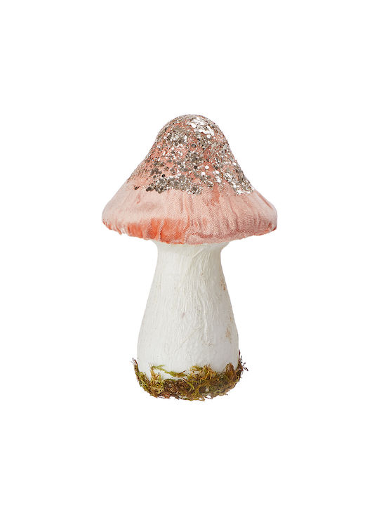 Enchanted Forest Διακοσμητικό Μανιτάρι 18cm Πορτοκαλί Πορτοκαλί Διάμετρος 10cm X Ύψος 18cm