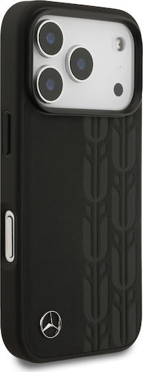 Mercedes-Benz Umschlag Rückseite Leder Schwarz (iPhone 17 Pro)