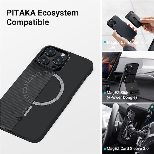 Pitaka Back Cover Aramid Fiber 1mm Moonrise (iPhone 17 Pro Max)