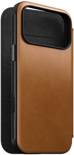Nomad Modern Back Cover Leather 2mm Brown (iPhone 17 Pro Max)