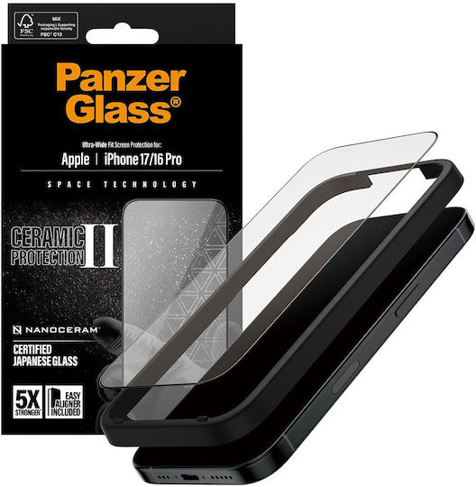 PanzerGlass Keramik Gehärtetes Glas (iPhone 17, iPhone 16 Pro, PanzerGlass)