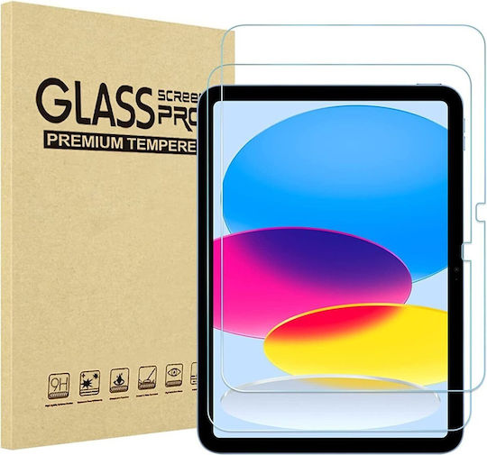 Vollkleber Vollflächig gehärtetes Glas (iPad 10,9" 10. Generation 2022, Apple)