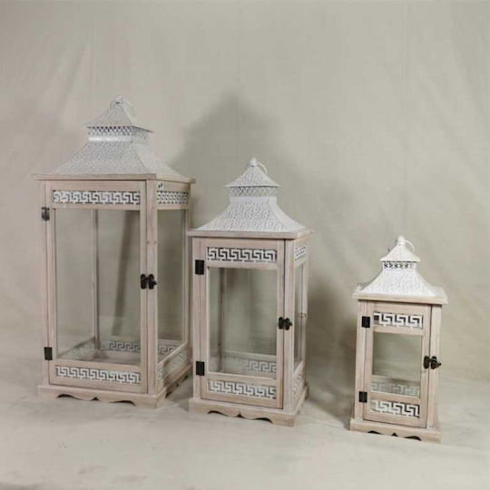 Dream House Laterne Set Weiß 3Stück Dream House Laterne Set Weiß 3Stück