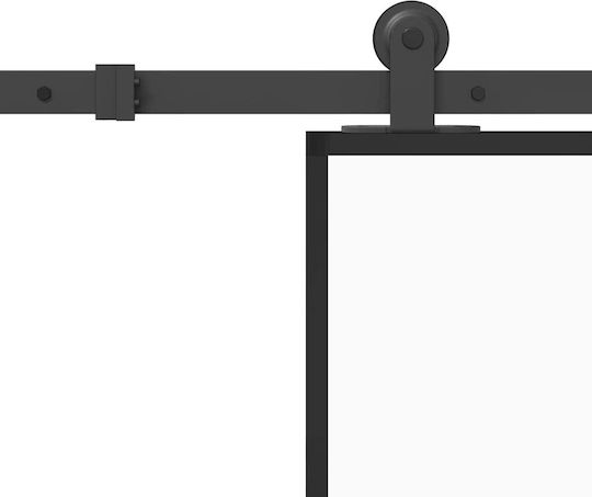 Ușă Glisantă Set Material 90x205 Cm Sticlă Aluminiu 3333035