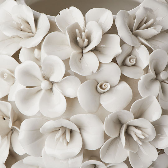 Butlers Vază Decorativă Ceramică Bouquet Ecru x20xÎnălțime 20cm