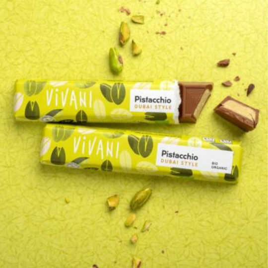 Vivani Ciocolată Organică Dubai Fistic 40gr