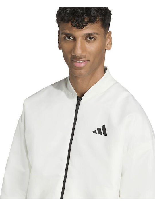 Stadium Jacke Bomber Weiß