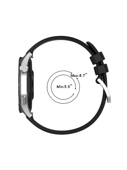 Λουράκι Σιλικόνης Μαύρο (Huawei Watch GT4 (41mm))