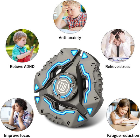 Fidget Spinner Metal Gray