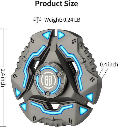 Fidget Spinner Metal Gray