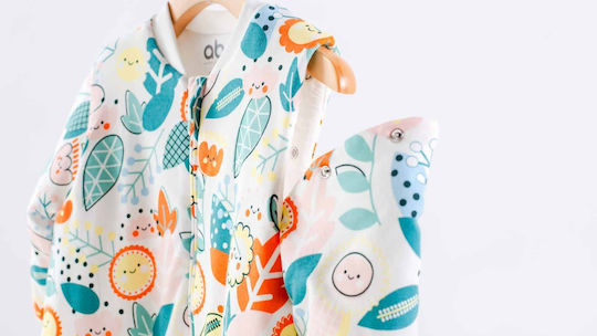 abo Winter Sleeping Bag with Feet 2.5 Tog Flowers