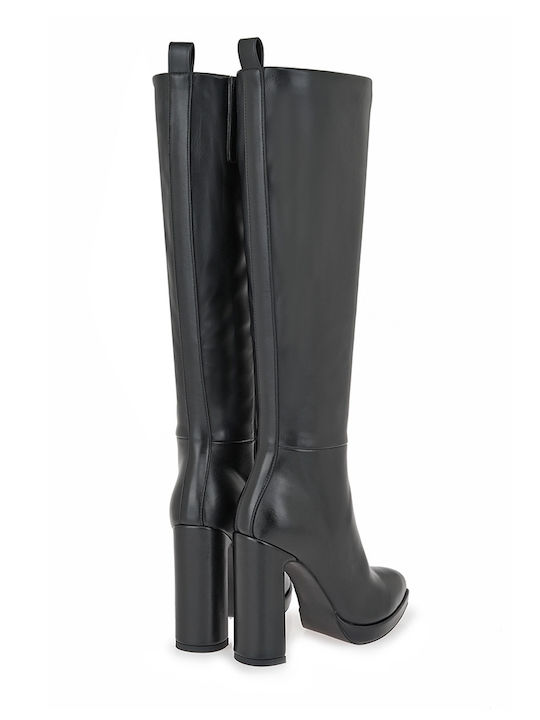 Damenstiefel mit hohem Absatz Schwarz
