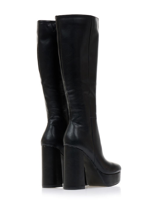 Damenstiefel mit hohem Absatz Schwarz