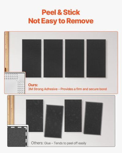 3D Wall Panels Adhesive Black 59.944x29.972cm 4 Pieces