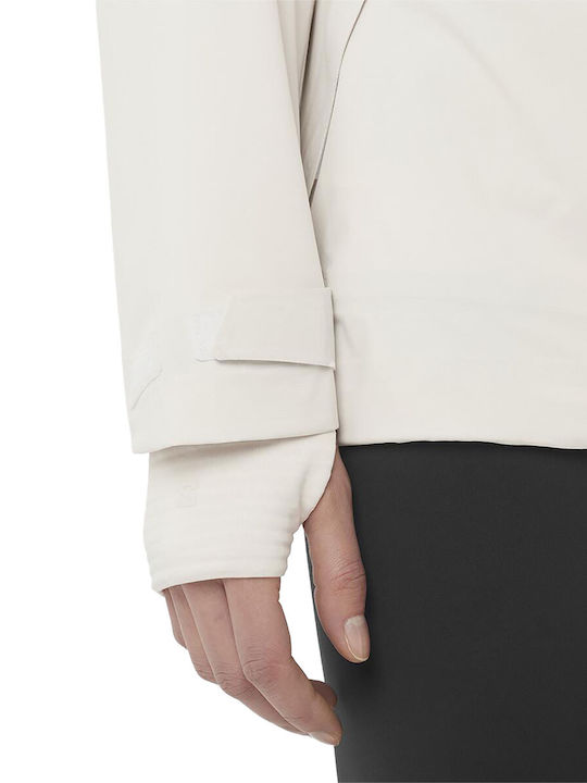 Outerpath Women's Lifestyle Jacket Waterproof for Winter with Hood Beige