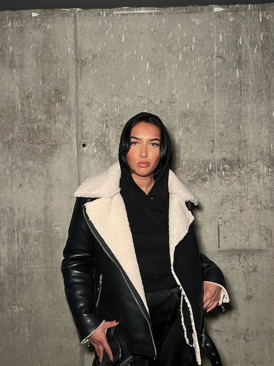 Γυναικείο Biker Jacket Μαύρο