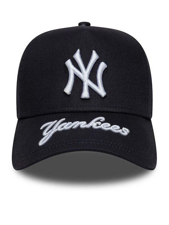 New York Yankees Mlb Visor Hit Navy 9forty E-frame Adjustable Cap