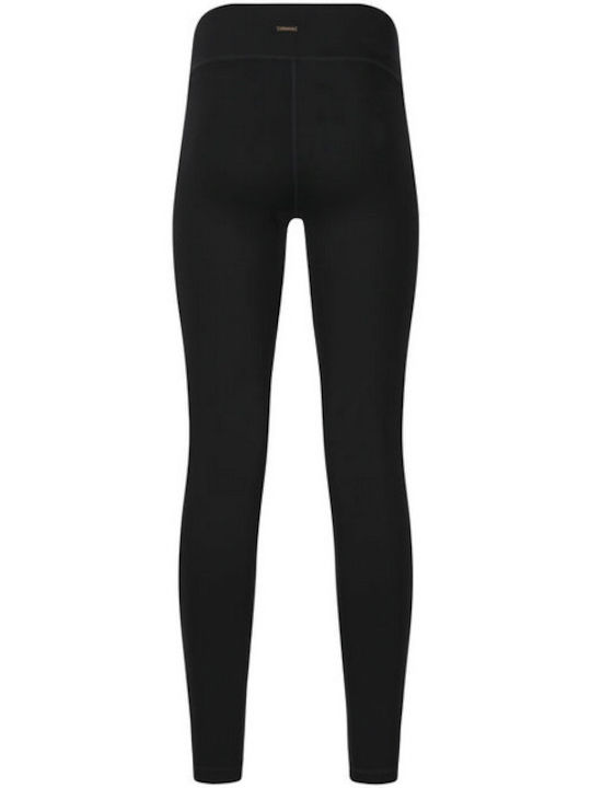 Training Damen Gekürztes Leggings Schwarz