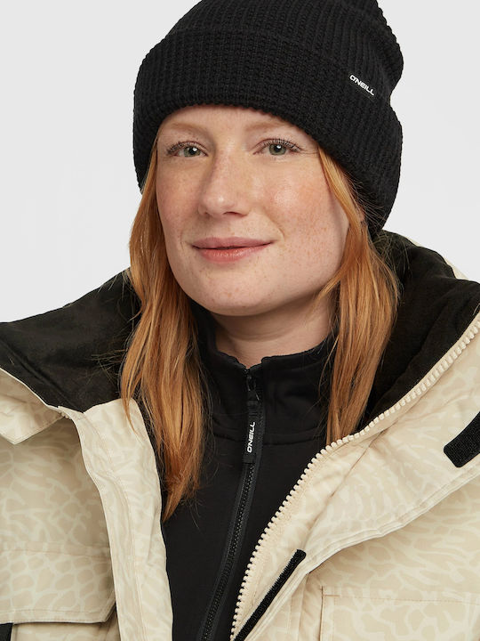 Beanie Unisex Σκούφος Πλεκτός σε Μαύρο χρώμα