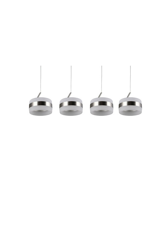 Trio Lighting Dios Κρεμαστό Φωτιστικό Ασημί