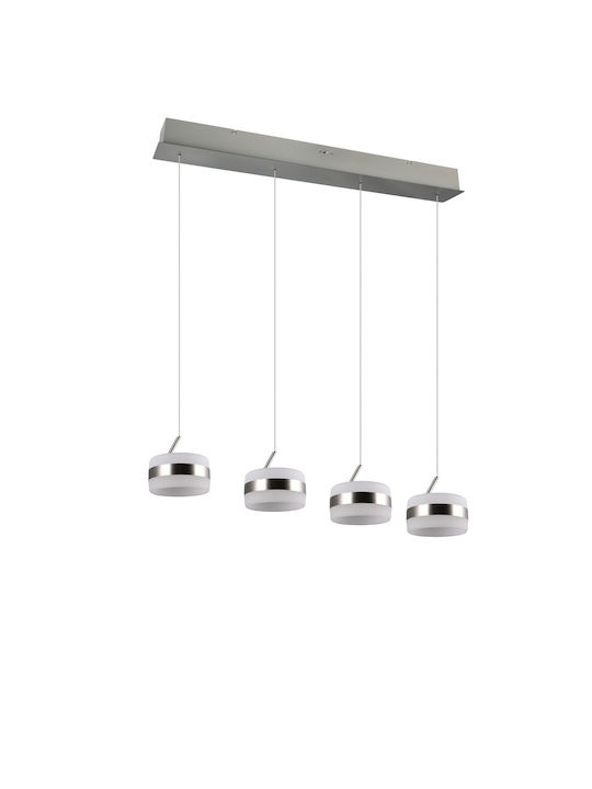 Trio Lighting Dios Κρεμαστό Φωτιστικό Ασημί