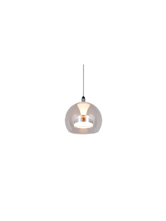 Trio Lighting Flynt Κρεμαστό Φωτιστικό Ασημί
