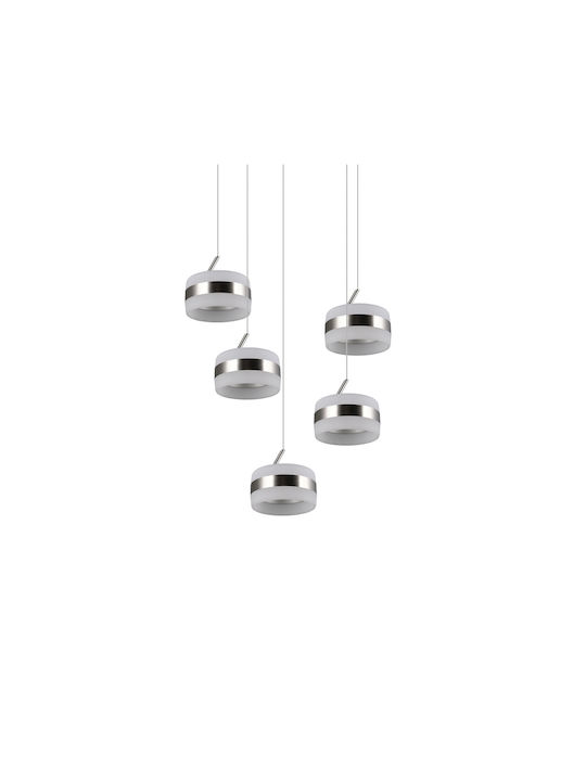 Trio Lighting Dios Lustră Argintiu
