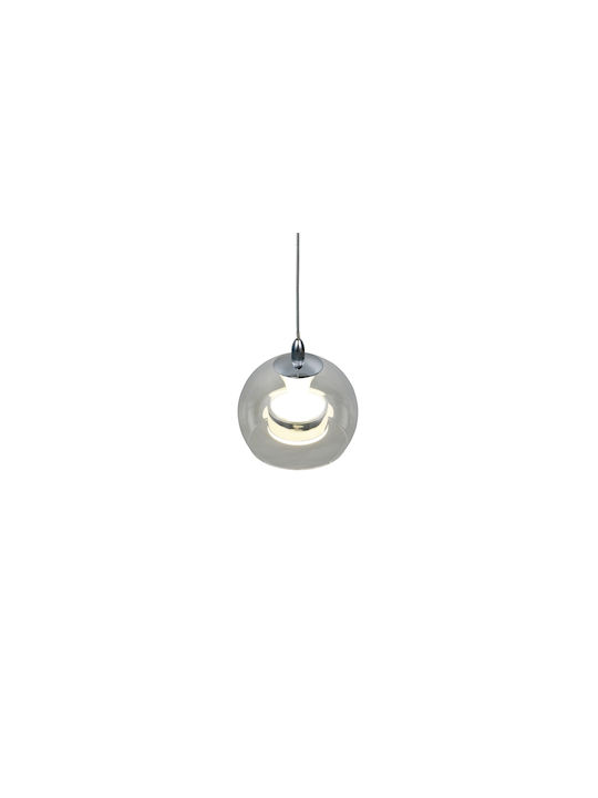 Trio Lighting Flynt Κρεμαστό Φωτιστικό Ασημί