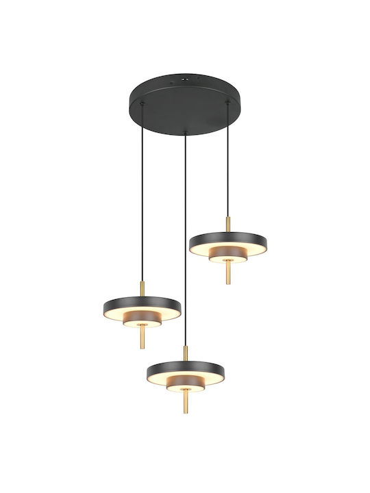 Trio Lighting Keaton Κρεμαστό Φωτιστικό Μαύρο