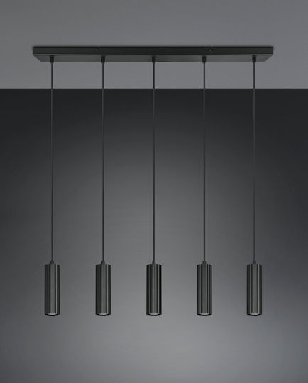 Trio Lighting Soka Κρεμαστό Φωτιστικό Μαύρο