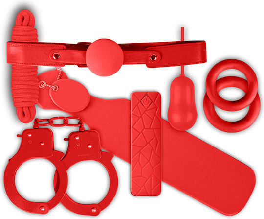 Guilty Pleasure Gift Set Red BDSM Accessory σε Κόκκινο Χρώμα