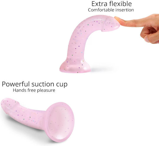 Love to Love Ρεαλιστικό Dildo με Βεντούζα Ροζ