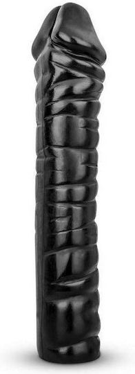 All Black Raps Ρεαλιστικό Dildo Μαύρο 38cm