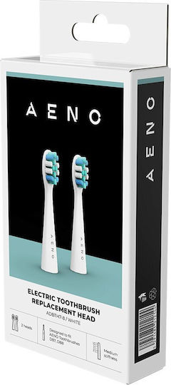 Κεφαλές Οδοντόβουρτσας Aeno Adbth7-8 Db7/db8 2 Τεμάχια Ένδειξη Αντικατάστασης Λευκό