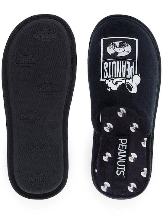 Snoopy Peanuts Men's Slipper Black