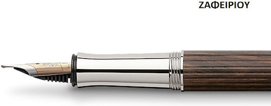 Faber-Castell Classic Πένα Γραφής Medium Ξύλινη με Μπλε Μελάνι
