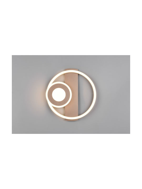 Trio Lighting Πλαφονιέρα Οροφής Καφέ με Ενσωματωμένο LED