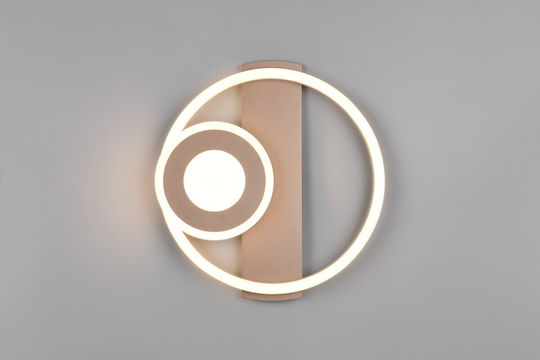 Trio Lighting Πλαφονιέρα Οροφής Καφέ με Ενσωματωμένο LED