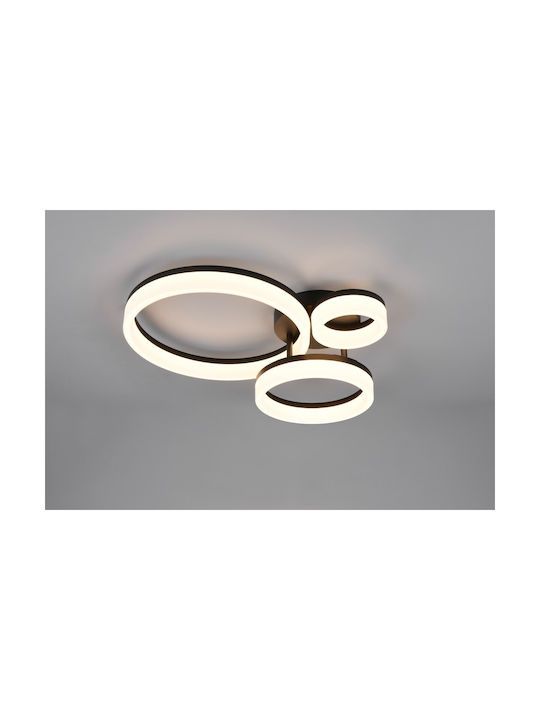 Trio Lighting Ceiling Mount Light Black with Integrated LED