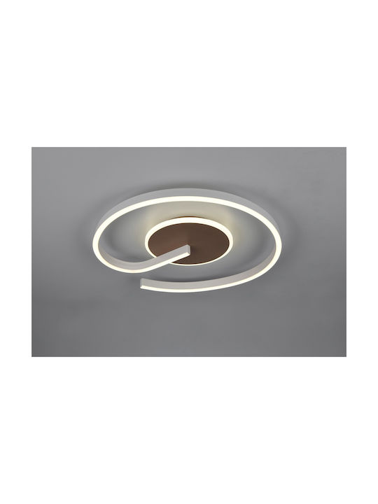 Trio Lighting Πλαφονιέρα Οροφής Καφέ