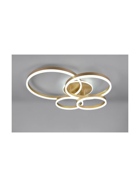 Trio Lighting Drake Plafonieră de Tavan Aurie