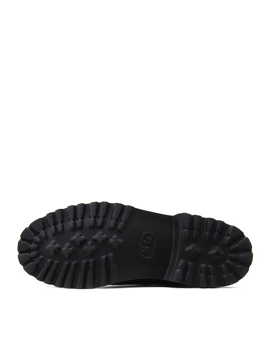 Seam Leder Herren Mokassins in Schwarz Farbe