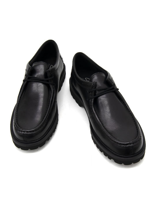 Seam Leder Herren Mokassins in Schwarz Farbe
