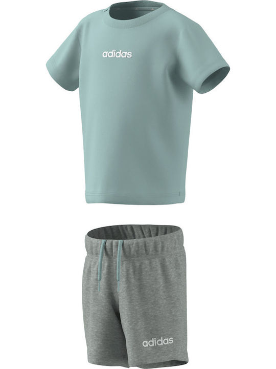 adidas Παιδικό Σετ με Σορτς Γκρι 2τμχ