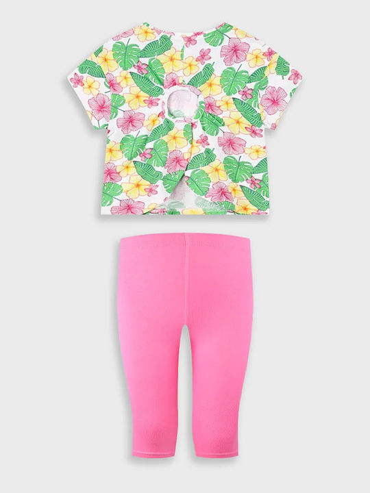 Kids' Set with Leggings Summer 2pcs Strawberry, Multicolored