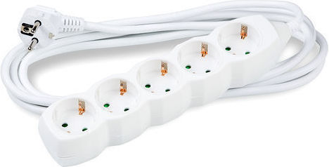 Technik Power Strip with Surge Protection 5 Positions with Switch and Cable 5m