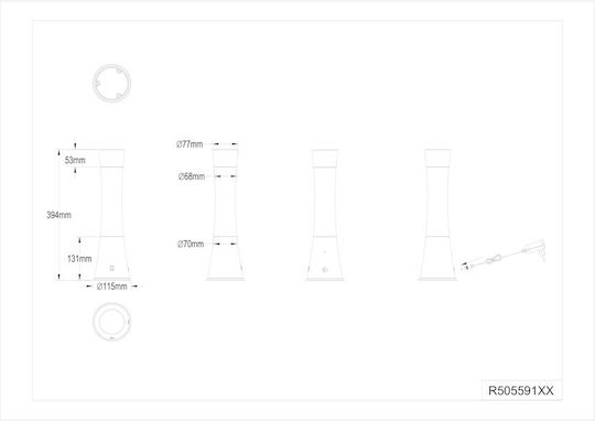 Trio Lighting Lustră Decorativă Lampă de lavă Trio Lighting Lustră Decorativă Lampă de lavă