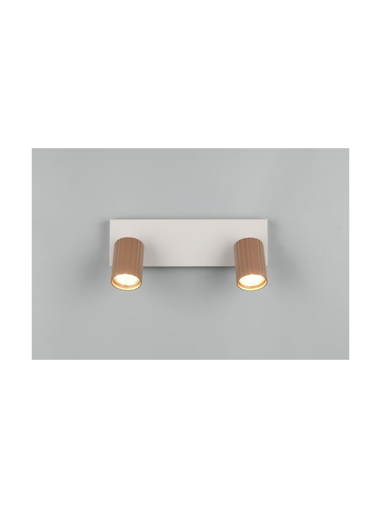 Trio Lighting Soka Σποτ σε Καφέ Χρώμα